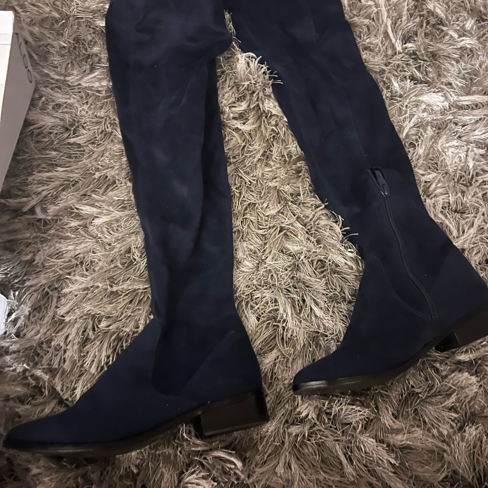 Aldo Navy Knee High Boot